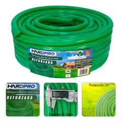 HOMEBRANDT - Manguera Riego 50m 1 pulgada 2.5mm Reforzada Proteccion Uv