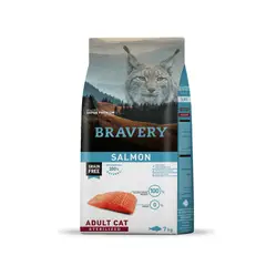 BRAVERY - ALIMENTO PARA GATO SALMON ADULTO ESTERILIZADO 7 KG
