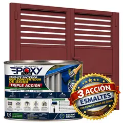 EPOXY - ESMALTE SINTETICO - CONVERTIDOR OXIDO - 1-2 GALÓN - ROJO ÓXIDO