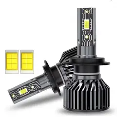 GENERICO - Ampolletas Mini Turbo Led Chip Csp 36.000 Lm H8/H9/H11/H16 con Canbus