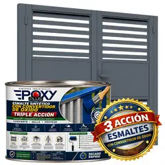 EPOXY - ESMALTE SINTETICO - CONVERTIDOR OXIDO - 1-2 GALÓN - GRIS AZULADO