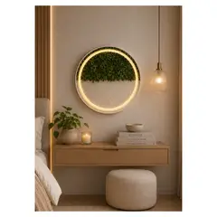 GENERICO - Espejo LED Redondo Silver 60 cm