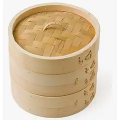 GENERICO - Olla Vaporera De Bambú 20 Cm