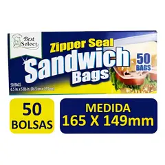GENERICO - Bolsas Sándwich Comidas Frutas Snacks Bolsa Hermética