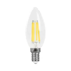 TECHNOLAMP - Ampolleta Led Filamento Vela 4W 3000K E14 380Lm