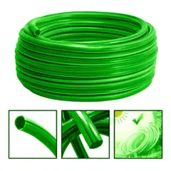 HOMEBRANDT - Manguera Riego Verde 20m 34 2.3mm Reforzada Proteccion Uv