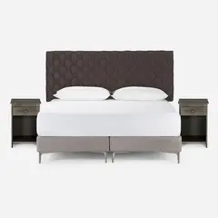 ROSEN - Set de Muebles Ivar 2 Plazas Chocolate