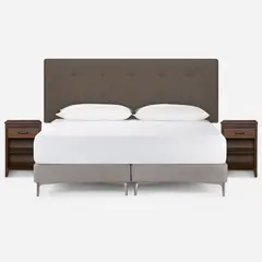 ROSEN - Set Respaldo New Bennet King + Velador Maurice