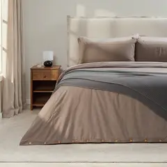 ROSEN - Funda de Plumón Unicolor Mokka 2 Plazas