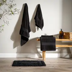 ROSEN - Set de Toallas 420 Gramos Negro 70 x 140 cm