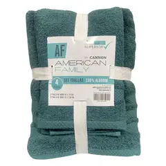 CANNON - Set De Toalla Baño + Mano 4 Piezas De 400g Af By Esmeralda