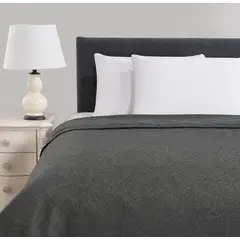 IDETEX - Frazada Térmica Illusions 2 Plazas 60% Algodón 200x210cm Musgo