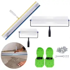 KUANGYE - Kit De Herramientas Hormigón Autonivelantes Con Zapatos Punta,Longitud De La Aguja Del Rodillo 28mm
