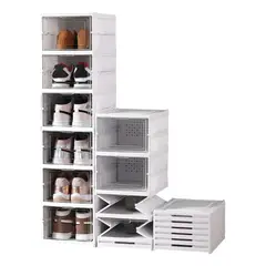 GENERICO - Cajas organizadoras apilables para zapatos 6 unidades