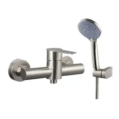 BATHCO - Grifería Solo Ducha New Steel Satinado Bath Co.