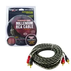GENERICO - Cable 2x2 Rca, 5 Metros, Para Amplificacion De Auto. Tr-11