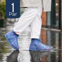 UTILISIMO - Fundas Cubre Calzado Impermeables Aislante Lluvia Azul 1 Par