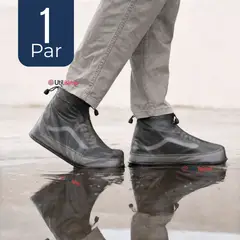 UTILISIMO - Fundas Cubre Calzado Impermeables Aislante Lluvia Negro Hombre 1 Par