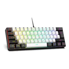 GENERICO - Teclado Mecánico Gamer Qwerty Inglés Us Para Pc Con Luz Rgb