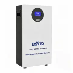 EWTTO - Batería LiFePO4 5.22KWh 51.2V 102Ah Compatible Con Inversores IPX5 Bateria Ciclo Profundo