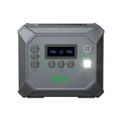 EWTTO - Generador Solar Portátil 500W MPPT Carga Rápida 2400W 2048Wh Batería LiFePO4