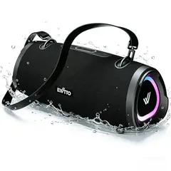 EWTTO - Parlante Bluetooth 100W IPX6 Subwoofer 4 Batería 9000mAh RGB