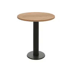 GENERICO - Mesa de Reunión Redonda 100x100cm Café