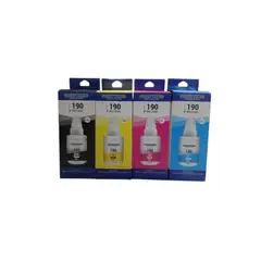 PACIFIC COLOR - Pack 4 tintas alternativas GI -190 Compatible CANON