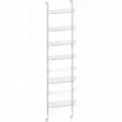 SPACEZAT - Organizador Cocina Ajustable Puerta 6 Niveles Blanco Hofors