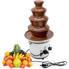 MOVI - CASCADA FUENTE DE CHOCOLATE FONDUE ACERO INOXIDABLE 4 NIVELES