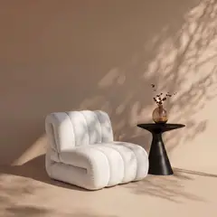 SANTU HOME & DECO - Poltrona Nórdica Cloudy Blanca