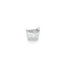 GENERICO - Canasto Plástico Calado Flexible Con Asas Para Ropa 31.5x30 CM