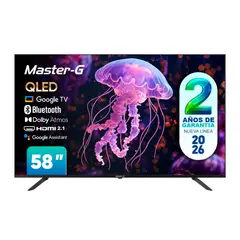 MASTER G - Smart TV QLED 58" Google TV 4K Bluetooth MGGK58UFQ5