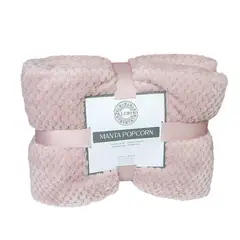 PALERMO - Manta Sherpa Pop Corn 160x130cm Microfibra Ultra Suave
