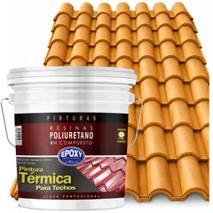 EPOXY - PINTURA TERMNICA TECHOS EVITA CONDENSACIÓN - AISLANTE Y ANTI CALOR - TINETA 4G - OCRE