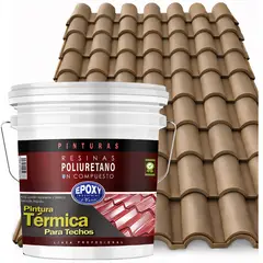 EPOXY - PINTURA TERMNICA TECHOS EVITA CONDENSACIÓN - AISLANTE Y ANTI CALOR - TINETA 4G - PIEDRA