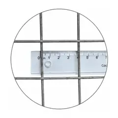 GENERICO - Malla Cerco Galvanizada Electrosoldada gris 1mX5m CERRAM