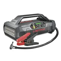 LOKITHOR - Partidor de Baterías + Inflador de Neumáticos 12V 2.000A Lokithor.