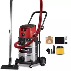 EINHELL - ASPIRADORA DE POLVO Y AGUA INALÁMBRICA 2 X 18V - 30 L - 150 MBAR - 2.5 M - 36 MM