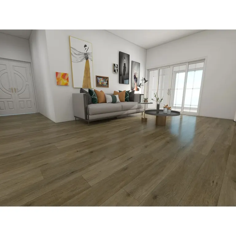 Piso Vinílico SPC Newport Greige Oak 123x18 Bath Co.