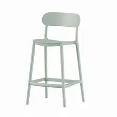 ESCANDINAVIA - Piso Taburete Silla alta bar cocina Oslo 65cm Gris Verde