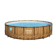 BESTWAY - Piscina Redonda con Ventana Cafe 5.49MX1.22M