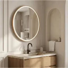 HOMER DESIGN - Espejo inteligente Marco Melalico Con Luz Led Touch Para Baño 60cm