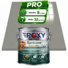 EPOXY - Pintura Epóxica Hospitalaria Sanicore CuSafe - MUROS Y PISOS - SIN OLOR - PRO 8L - BLANCO PERLA