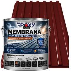EPOXY - MEMBRANA PARA TECHOS METÁLICOS - CONVERTIDOR OXIDO - GALON - ROJO ÓXIDO