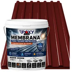 EPOXY - MEMBRANA PARA TECHOS METÁLICOS - CONVERTIDOR OXIDO - TINETA 10L - ROJO ÓXIDO