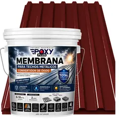 EPOXY - MEMBRANA PARA TECHOS METÁLICOS - CONVERTIDOR OXIDO - TINETA 4G - ROJO ÓXIDO