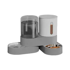 LUBABYCAS - Dispensador 360° Automático Agua Y Alimento 2 En 1 Model B