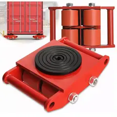 ATURE - Patin De Carga Tortuga 4 Ruedas Para Mover Carga 6 Toneladas