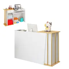 UENMI - Mostrador De Recepción Blanco Minimalista Moderno 120cm